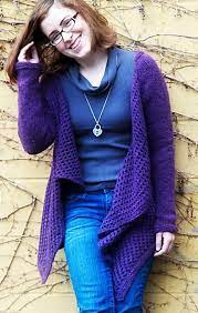 Knit aran sweaters, lace sweaters, cabled sweaters, fair isle sweaters, easy sweater free knitting pattern for a pencil skirt and sweater set. Draped Cardigan Knitting Patterns In The Loop Knitting