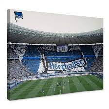 Die zweite einheit am montag in bildern. Leinwandbild Hertha Bsc Spielstart Im Stadion Wall Art De