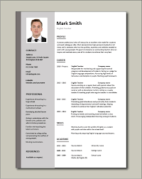 Download sample resume templates in pdf, word formats. English Teacher Resume Template Cv Examples Teaching Academic School Tutor Job Description