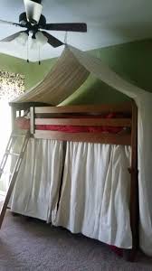 Make it removable so you can take it down when you're cleaning the room or when you. Bunk Bed Tent Made From Drop Cloths For Boys Camping Themed Room Bunk Bed Tent Bed Tent Camping Room