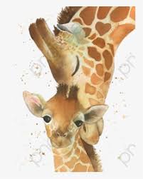 Download this premium vector about cute baby giraffe cartoon hand drawn, and discover more than 13 million professional graphic resources on freepik. Baby Giraffefollowing Mama Giraffe Clipart Clip Royalty Watercolor Mom And Baby Giraffe Hd Png Download Transparent Png Image Pngitem