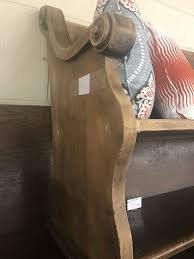 Scroll Arm Detailing On One Of Our Custom Made 6 Church Pews 1940 S Solid Wood Church Pew Solid Wood Wood