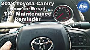 This video shows you how to reset/turn off the oil maintenance light (maint reqd) on a 2013 toyota camry. 2019 Toyota Camry Maintenance Reminder Reset Oil Life Youtube