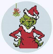 The example is stitched on 14 count aida and measures 9.6cm (3.8) w x 5.4cm (2.1) h. Christmas Grinch Cross Stitch Patterns X 2 Christmas Etsy Christmas Cross Stitch Cross Stitch Tutorial Cross Stitch Patterns Christmas