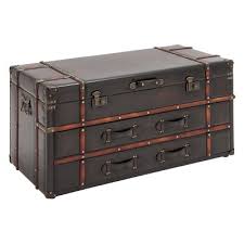 Use as an accent or a center table for sofa sets in the living room, this brown wood coffee table can hold mini potted plants, alarm clocks, magazines, light books. Faux Leather Coffee Tables Target