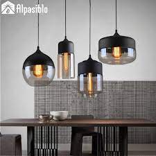 Get black glass pendant light at alibaba.com and get started on big construction projects at reduced costs. Alpasiblo Vintage Black Glass Pendant Lights Dining Room Wood Color Industry Indoor Bar Led Pendant Lamp Champagne Clear Co Pendant Lights Aliexpress
