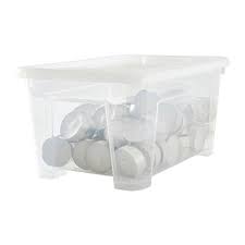 Samla Transparent Box With Lid 28x20x14 Cm 5 L Ikea Samla Box Box Mit Deckel Korb Und Kiste