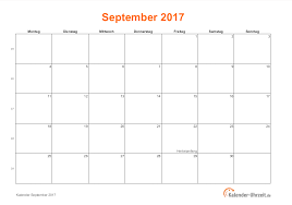 Christian, catholic, jewish & muslim. September 2017 Kalender Mit Feiertagen