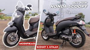 Honda scoopy modifikasi juara nasional di kontes motor modifikasi indonesia. Modifikasi Honda All New Scoopy 2017 R 12 Psycoo Stylish Mate Black Dengan Silver Chrome Accent Youtube