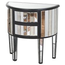 This simple yet elegant 2 drawer telephone table is tastefully finished so that the pine wood's natural grain is still visible through the black stain. Soho Black 2 Drawer Side Table Side Table Mirrored Side Table
