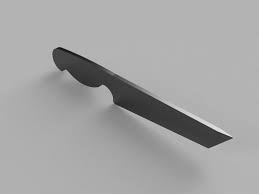 Please ensure you print the pdf as is —avoid resizing or fitting to page otherwise it will shrink the dimensions. Tanto Pdf Template And 3d Cad File Belnap Custom Knives Llc