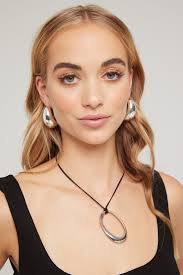 Perfect Stranger Gloria Silver Hoop Earrings Silver