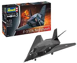 Its maiden flight took place in 1981 at groom lake, nevada, and the aircraft achieve operating status in 1983. Amazon Com Revell 03899 F 117 F 117a Nighthawk Stealth Fighter Multi Colour 1 72 Scale Toys Games