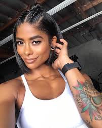 These Hairstyles Will Last Through Any Workout Meaning You Can Skip The Line For The Blowdrye Short Hair Styles Easy Flat Iron Hair Styles Natural Hair Styles