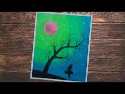 Menikmati tempat yang indah bersama dengan orang terdekat, keluarga, teman merupakan kegiatan yang menyenangkan. Cara Mudah Menggambar Gradasi Langit Malam Dan Rembulan Dengan Crayon Gambar Wanita Main Ayunan Youtube Lukisan Lukisan Kanvas Cara Menggambar