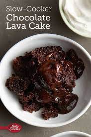Slow Cooker Chocolate Lava Cake Recipe Desserts Crock Pot Desserts Slow Cooker Desserts