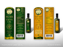 Custom printed roll self adhesive product label sicker. Page 1 Label Design For Olive Oil Bottles With Provided Company Log