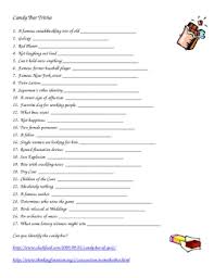 I have made this fun emoji game in . Candy Bar Trivia Worksheet By Librarychick Teachers Pay Teachers