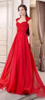 This Red Dress Has A Queen Anne Neckline Because It Has A High Collar That Covers The Back Of The N Evening Dresses With Sleeves Ball Dresses Red Evening Dress