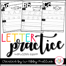 Just type and letters magically appear on your handwriting worksheet in dot trace or hollow letter . This Is A Free Set Of Manuscript And D Nealian Letter Practice Worksheets That Can Be