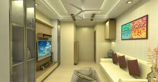 The master bedroom design of this 2.5 bhk home interior design follows full height patterns, including the dresser wardrobe and bed headboard, all of which run on as one beautifully coordinated piece. Simple Interior Design For 2bhk Flat
