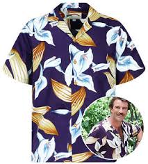 Chemises hawaïennes, paréos et vêtements enfants aux couleurs des tropiques. Original Tom Selleck Magnum Chemise Hawaien Calla Lily Limited Ebay