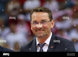 Krakow, Poland. 14th July, 2024. Jakub Kochanowski of Poland seen in action  during Hubert Wagner Memorial 2024 volleyball match between Poland and  Slovenia at Tauron Arena. Final score; Poland 3:1 (25:20, 26:28,