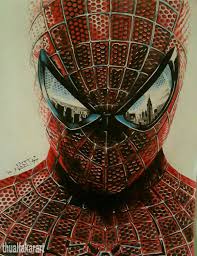 رسم سبايدر مان ذو الفقار صالح spiderman superhero art