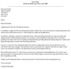 Financial Analyst Cover Letter Example Lettercv Com