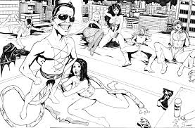 Rule34 - If it exists, there is porn of it  scott jones, shade jones,  barbara gordon, batgirl, black canary, diana prince, dinah lance, donna  troy, kara zor-el, karen starr, plastic man,