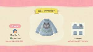 I Made A Cat Sweater I Hope You Enjoy Sophiraccoon On Twitter Acnhdesigns New Animal Crossing Cat Sweaters Animal Crossing Cats