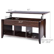 Chiva coffee table can be turned into a dining table when space is limited. Generic Lift Top Coffee Table W Hidden Compartment Storage Shelf Living Room Furniture