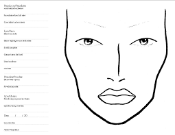 blank makeup face chart pdf saubhaya makeup