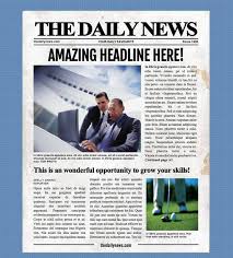 This is a fully editable vintage front page newspaper template for google docs. 4 Page Newspaper Template Microsoft Word 8 5x11 Inch For Etsy