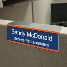 Perforated paper stock is ready to insert into your printer and print with our convenient microsoft word ® template to add your text in exactly the right spot, easily. 11 Cubicle Signs Ideas Cubicle Name Plate Office Name Plate