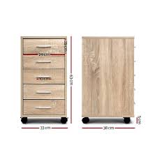 If you think your bedroom is too crowded, you can put a storage cabinet in your bedroom for holding small things like underwear, socks and belts. Artiss Filing Cabinet 5 Drawer Storage Cupboard Buy Filing Cabinets Pedestals 9355720030389
