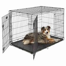 Amazon.com : MidWest Homes for Pets Newly Enhanced Single & Double Door  iCrate Dog Crate, Includes Leak-Proof Pan, Floor Protecting Feet, Divider  Panel & New Patented Features : Pet Kennels : Pet