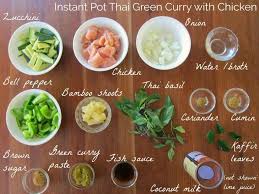 Flavorful And Easy Instant Pot Thai Green Curry With Chicken Recipe Curry Ingredients Thai Green Curry Ingredients Green Curry