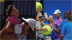 The rafa nadal foundation promotes personal and social integration and development of children and young through sports, in spain and india. Watch Rafael Nadal Rescues Crying Kid From Autograph Desperate Crowd At Us Open Sports News The Indian Express