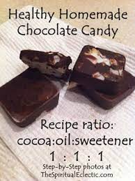 Healthy Homemade Chocolate Candy The Spiritual Eclectic Candy Recipes Homemade Homemade Chocolate Candy Chocolate Candy Recipes