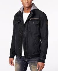 Levi S Men S Twill Hooded Bomber Jacket Coats Jackets Men Macy S Hooded Bomber Jacket Bomber Jacket Men Jeans Outfit Casual