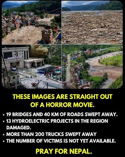 The images coming out of Nepal look like something from a disaster movie — except this nightmare is real. Initial reports describe catastrophic destruction across the affected region. At least 19 bridges