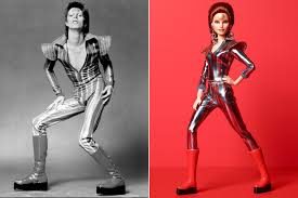 I am wearing the costume. Barbie Transforms Into Ziggy Stardust For David Bowie Collab People Com