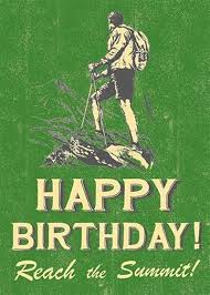 This birthday i wish you and your family abundance, happiness, and health. Birthday Card Reach The Summit Hiker Cym Cards