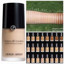 Giorgio Armani Luminous Silk Foundation Swatches In 4