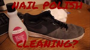 When all of the polish is removed, clean the leather as usual to remove any residue from the nail polish remover. Nail Polish Remover Cleaning Shoes Sneaker Experiment 2 Youtube