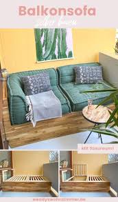 The family diy pallet fabric sofa bed blueprint. Balkon Lounge Selber Bauen