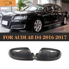 A8 Carbon Fiber Replace Side Rear Back View Mirror Covers For Audi A8 D4 2016 2017 Without Side Assist Audi A8 Audi Replacing Siding