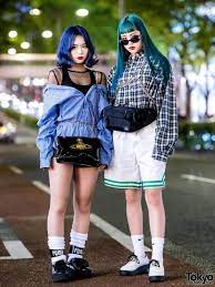 17 Year Old Mari And 15 Year Old Airi On The Street In Harajuku By Tokyofashion Toky Harajuku Fashion Street Japanese Street Fashion Japan Fashion Street