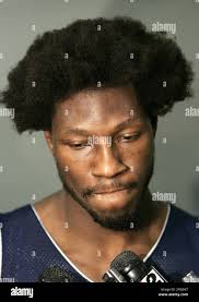 Detroit Pistons player Ben Wallace speaks to the media Saturday, Nov. 20,  2004, following practice in Auburn Hills, Mich. Wallace and Indiana Pacers  Ron Artest, Stephen Jackson and Jermaine O'Neal have been